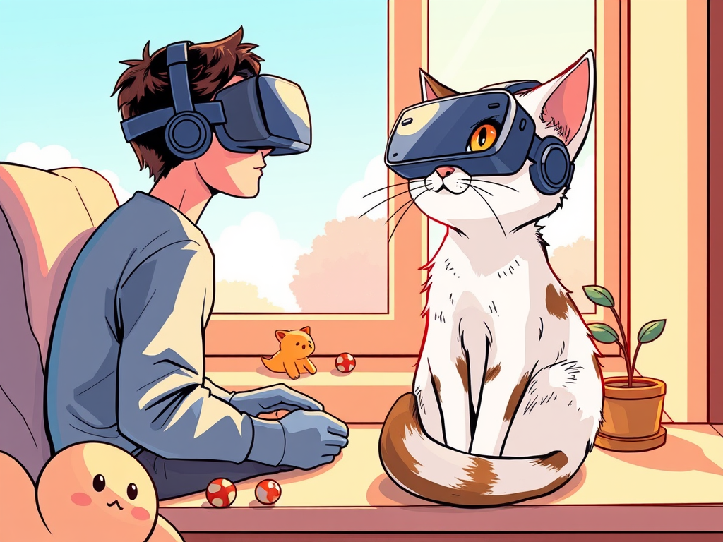 Why Are Humans So Obsessed with Virtual Reality? A Cat’s Perspective