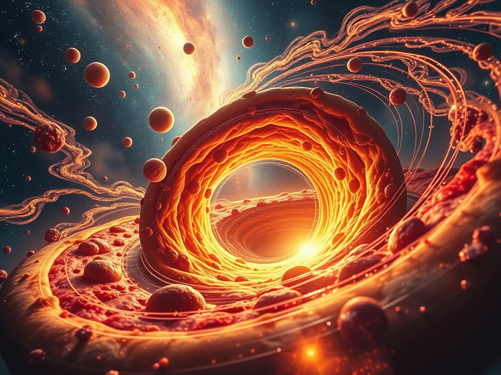 Maybe everything is pizza: quick-and-cheerful riff on a twirling Big-Bang